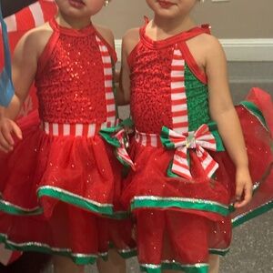 Christmas outfit dress tutu 3t